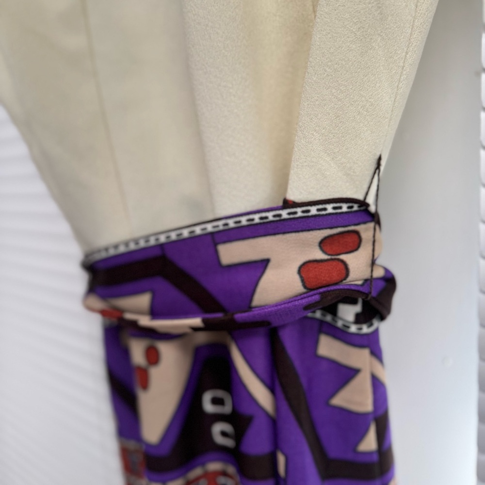 70s Geometric Vintage Mini Dress & Jacket Set - Picture 8 of 16
